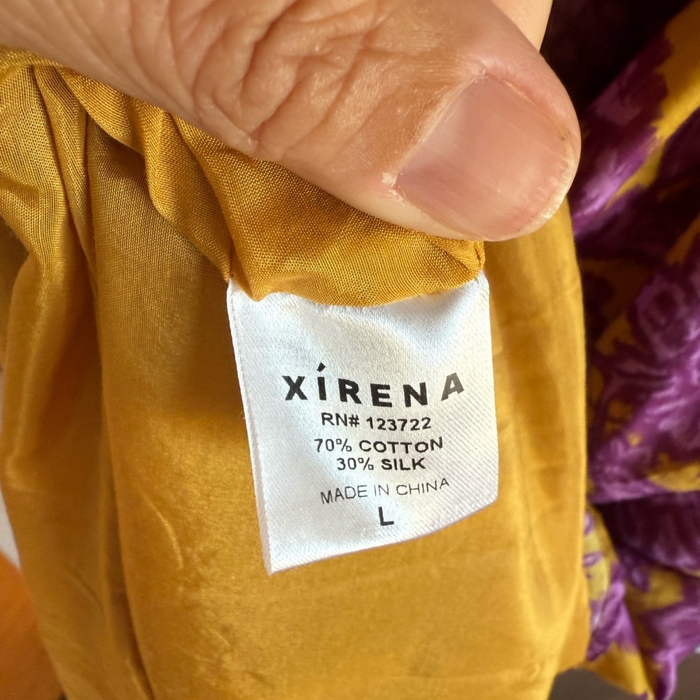 XiRENA Purple and Yellow Floral Maxi Dress - Picture 2 of 4
